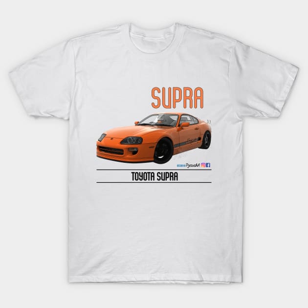 Supra Drift Orange T-Shirt by PjesusArt